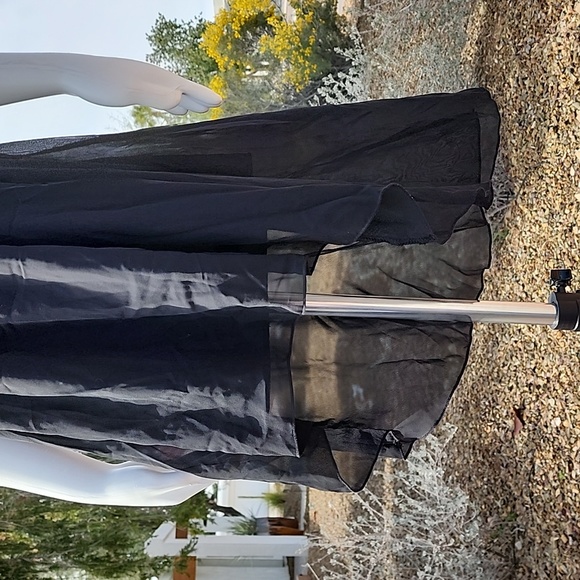 JANUARY 7 Lolita Black Lace High Low Dress S Goth Punk Rave Nylon Corset Y2K - Picture 12 of 16